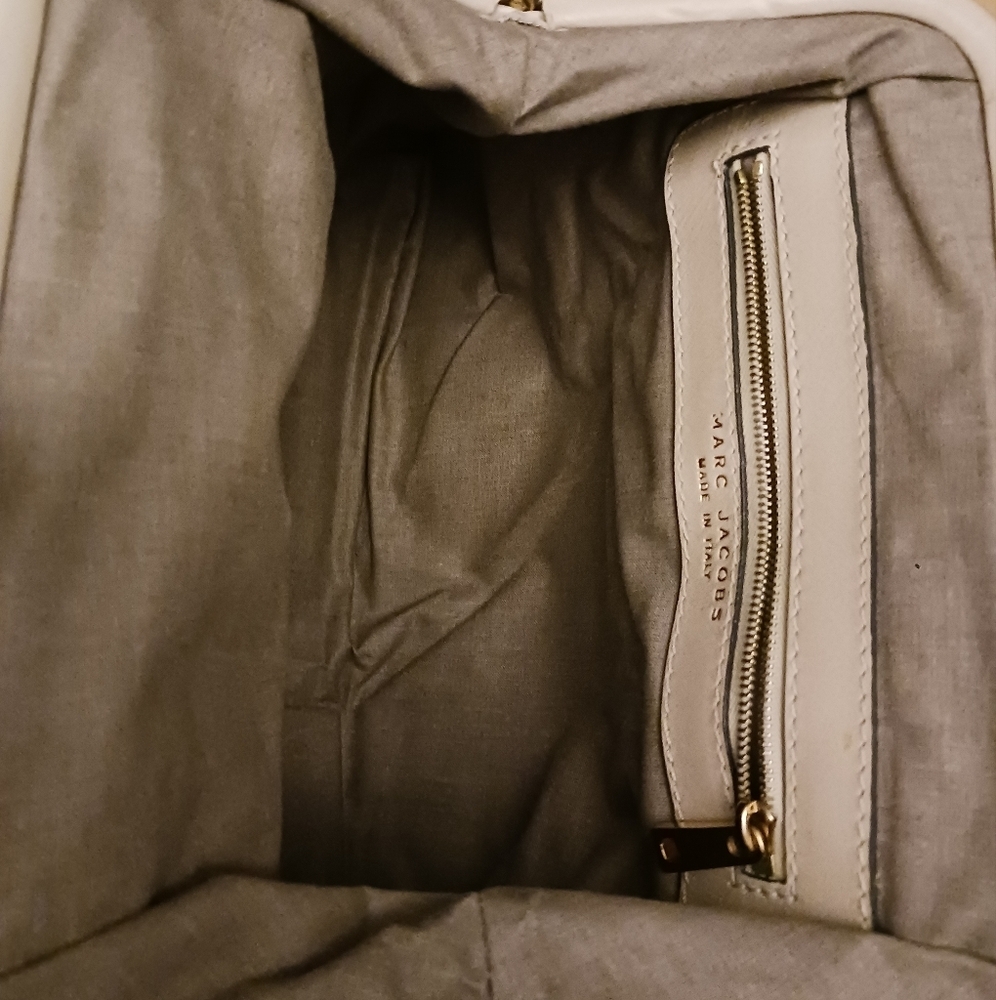 Vintage Marc Jacobs quilted ivory genuine leather shoulder bag - Picture 9 of 16